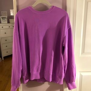 Purple Crew Neck Sweatshirt